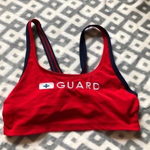 lifeguard bikini top